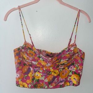 Zara Floral Crop Top